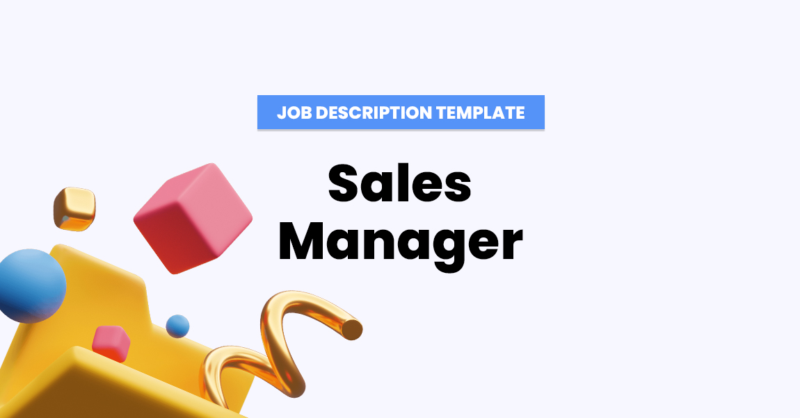 job description template sales manager